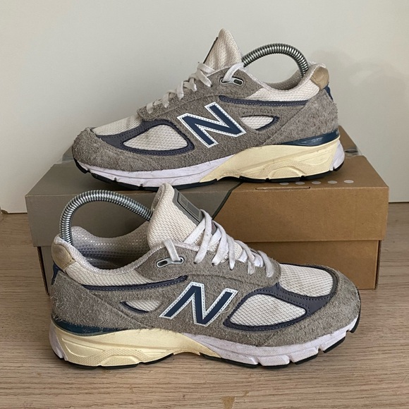 New Balance X Teddy Santis 990 v4 Made In USA Grey Suede - SZ 5.5 M- 7 W